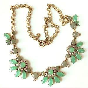 Green Statement Brass J. Crew Necklace